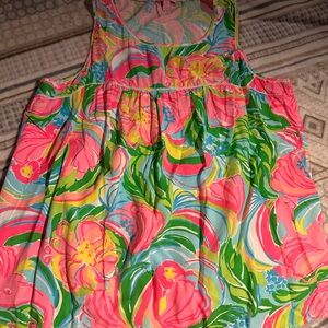 Lilly Pulitzer Floral Tank Top - Pink, Green, Yellow & Blue